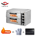 Grace kitchen High Capacity Hotel Kitchen Bakery Equipment Electric two deck  Bread Baking Pizza Oven